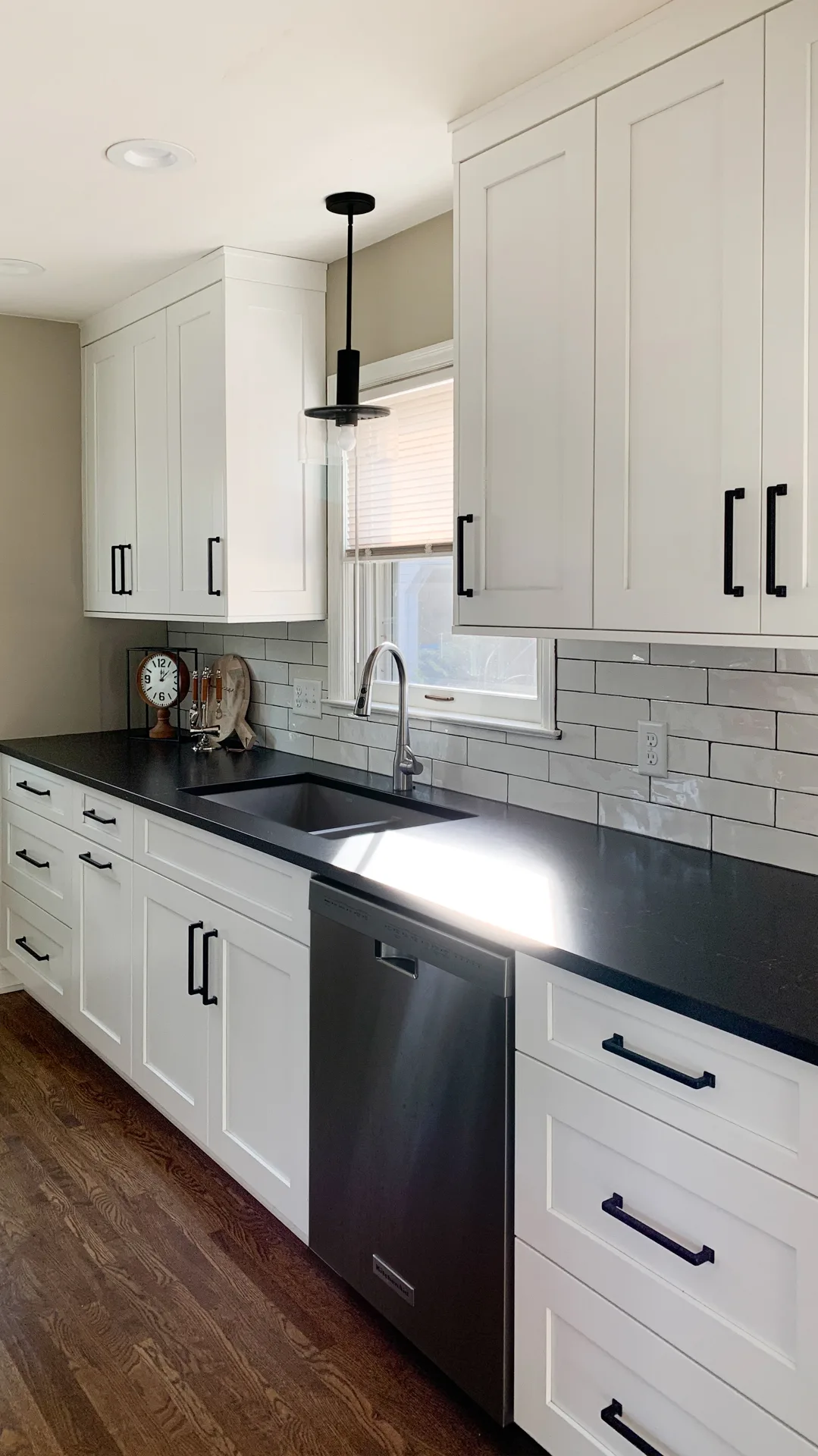 Black & White Farmhouse Galley Kitchen | Revival House